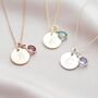 Personalised Initial Birthstone Necklace, thumbnail 1 of 9