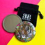 Wild Cat Tiger Pocket Mirror And Pouch, thumbnail 6 of 8