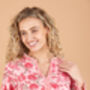 Indian Cotton Cherry Blossom Print Dress, thumbnail 3 of 3