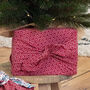 Fabric Gift Wrap Reusable Furoshiki Cherry, thumbnail 1 of 6