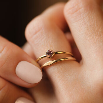 Birthstone Solitaire Ring, 3 of 6