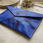 Leather Hand Dyed Tie Dye Vibrant Clutch Bag, thumbnail 9 of 10