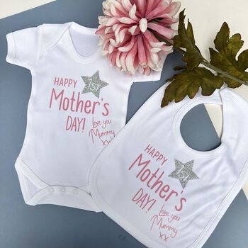 First Mother's Day Baby Bib, 2 of 10