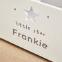 Personalised Large White Star Toy Box, thumbnail 3 of 4