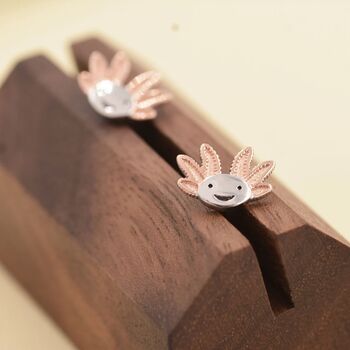 Axolotl Cute Sea Creature Earrings Or Necklace, 2 of 12