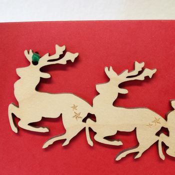 Reindeer Christmas Card And Decoration, 5 of 5