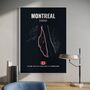 Montreal F1 Track Print F1 Gift, Father's Day Gifts, thumbnail 1 of 2