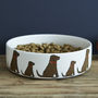 Chocolate Labrador Dog Bowl, thumbnail 1 of 2