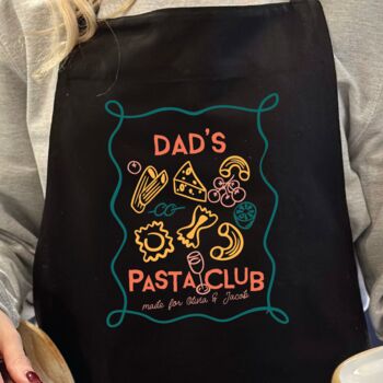 Personalised Dad's Pasta Club Apron, 2 of 6