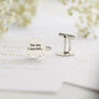 Personalised Special Time Wedding Cufflinks, thumbnail 4 of 6