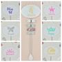 Girls Personalised Moon And Star Hair Bow Holder, thumbnail 6 of 7