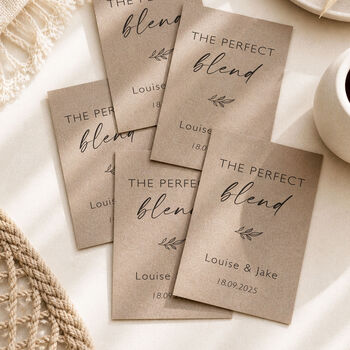 Perfect Blend Eco Friendly Coffee Tea Wedding Favours, 4 of 7