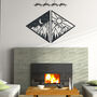 Day And Night Triangle: Wooden Wall Art Masterpiece, thumbnail 6 of 12