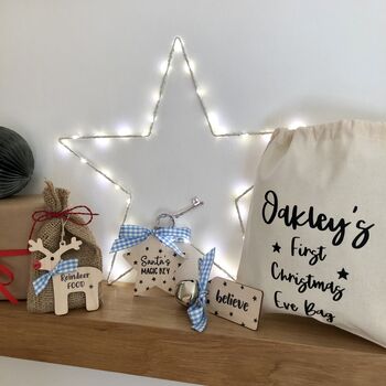 Personalised Filled Baby's First Christmas Eve Bag, 3 of 8