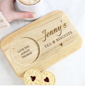 Personalised Wooden Coaster Tray, 2 of 4