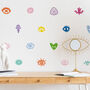 Evil Eye Wall Decals, thumbnail 1 of 2