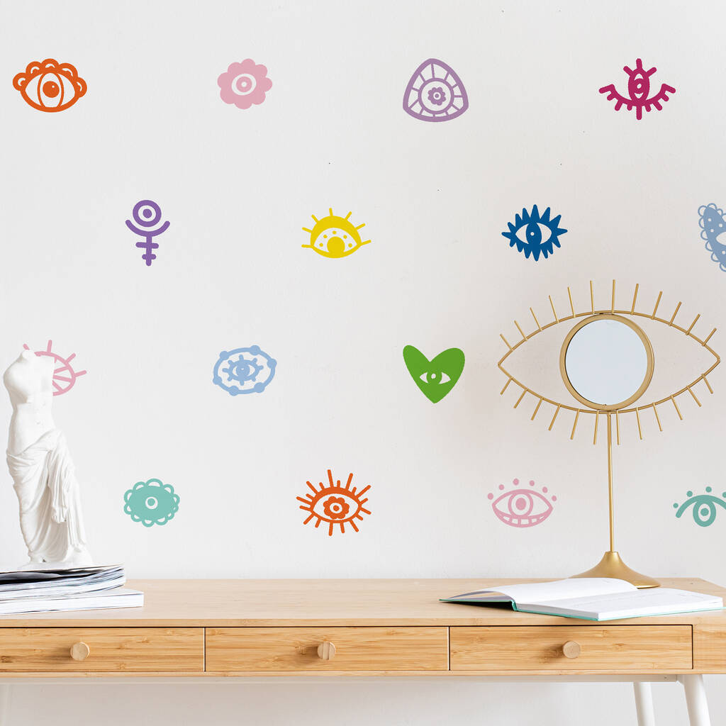 Evil Eye Wall Decals, 1 of 2