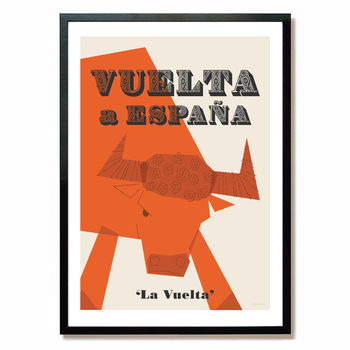 Grand Tour Cycling Poster, Vuelta A Espana Art Print, Gift For Cyclist, 2 of 10