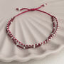 Sterling Silver Double Gemstone Friendship Bracelet, thumbnail 6 of 11
