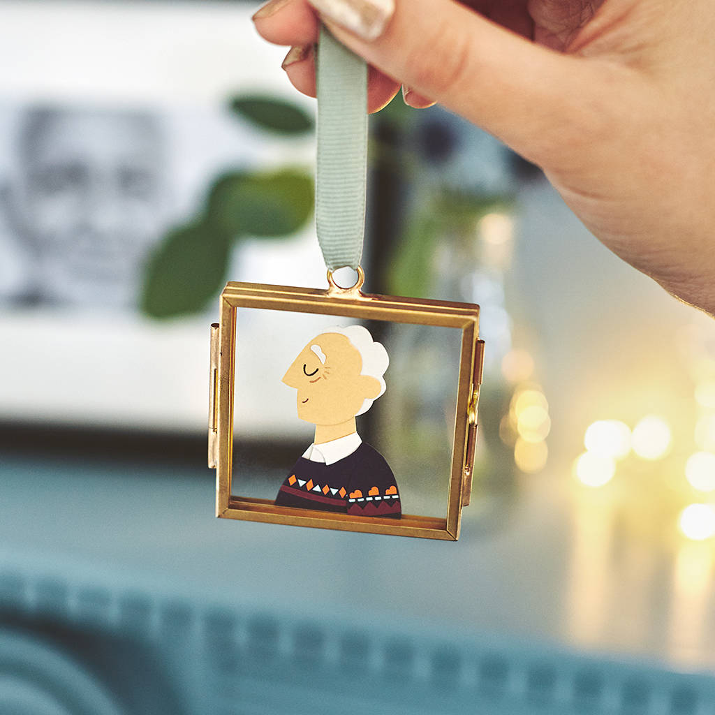 Two Gold Hanging Frames By Laura Sayers Illustration