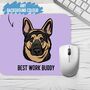 German Shepherd Face Mouse Mat, thumbnail 2 of 4