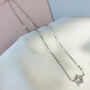 Sterling Silver Crystal Star Pendant Necklace, thumbnail 3 of 4