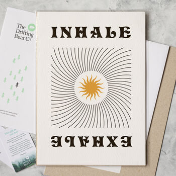 'Inhale, Exhale' Graphic Print, 3 of 5