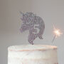 Personalised Age Unicorn Cake Topper, thumbnail 4 of 5