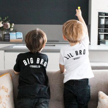 'Lil Bro' Personalised T Shirt, 4 of 5
