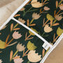 Tulip Floral Oven Gloves, thumbnail 1 of 4