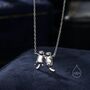 Tiny Otter Holding Hands Necklace, thumbnail 5 of 11