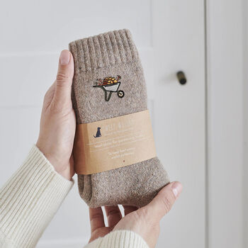Gardening Wool Socks | Choose From Five Gardening Designs, 5 of 12