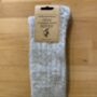 Ladies Cashmere Blend Socks Light Grey Marl, thumbnail 1 of 2
