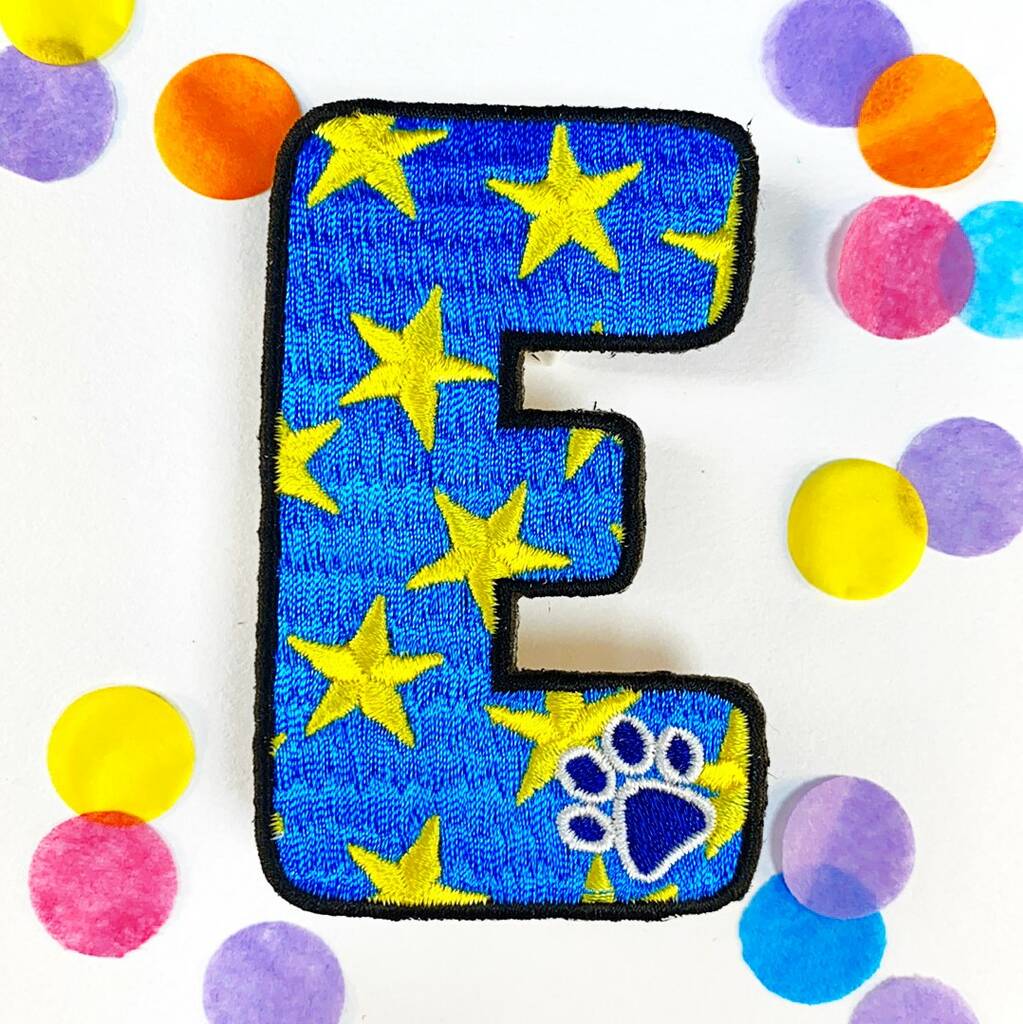 Letter E Sew On Patch, 1 of 3