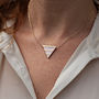 Striped Enamel Triangle Necklace, thumbnail 7 of 7