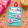 6th Birthday Hair Clips, thumbnail 1 of 2