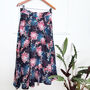 Annie Linen Blend Midi Skirt Koi Print, thumbnail 7 of 8