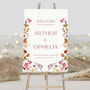 Wedding Welcome Sign Autumn Floral, thumbnail 2 of 3