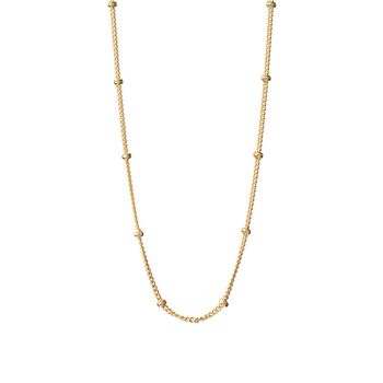 Yellow Gold Bamboo Chain Necklace, 3 of 3
