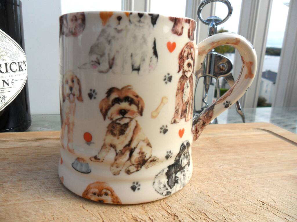 Tankard Mug In Cockerpoo Design, 1 of 11