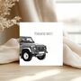Penblwydd Hapus Welsh Off Roader Card, thumbnail 1 of 8