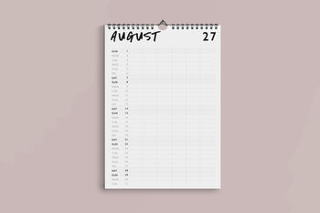 Academic Chaos Wall Calendar 2026/2027, 4 of 4