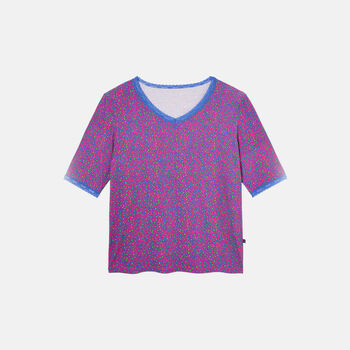 Women's 'Wild Cat' Bamboo Lace Short Pyjama Set, 5 of 7