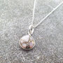 Opal October Birthstone 925 Sterling Silver Necklace, thumbnail 1 of 4