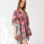 Leopard Jungle Print 100% Cotton Beach Kaftan, thumbnail 2 of 7