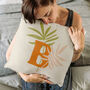 Personalised Initial Palm Leaves Cushion, thumbnail 2 of 5
