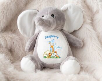 Personalised Blue First Birthday Teddy, 11 of 12