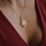 Spiral Swirl Maze Necklace 18 K Gold, thumbnail 3 of 8