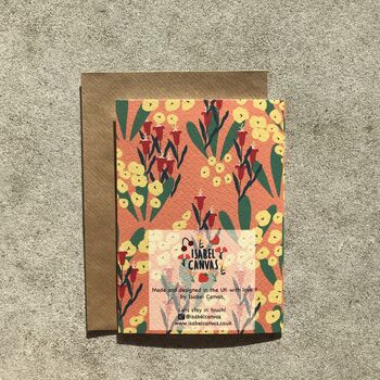 “Just To Say “ Floral Patterned Card, 5 of 5
