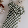 Personalised Green Gingham Stocking Embroidered, thumbnail 10 of 10
